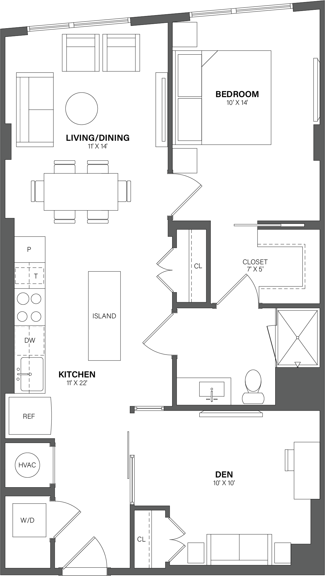 Floorplan image of apartment 0317